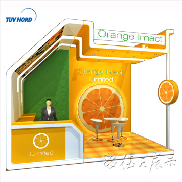 Detian offre stand de stand de foire d&#39;exposition de boisson de jus d&#39;orange